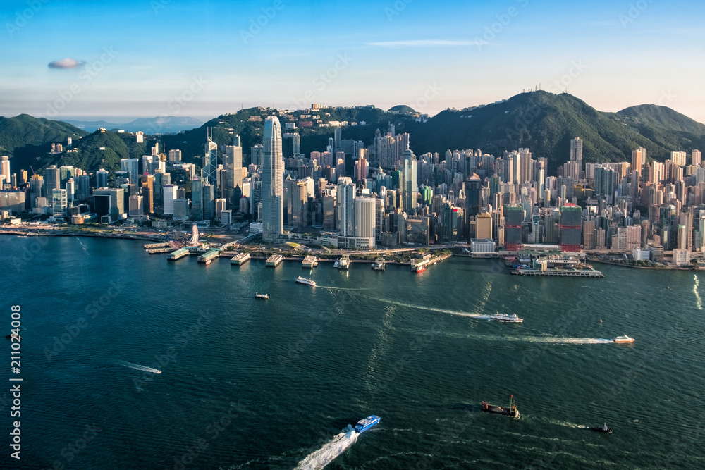 Canvas Prints Hong Kong city view from 102 floor