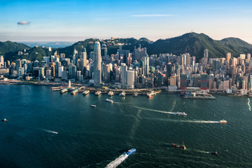Hong Kong city view from 102 floor