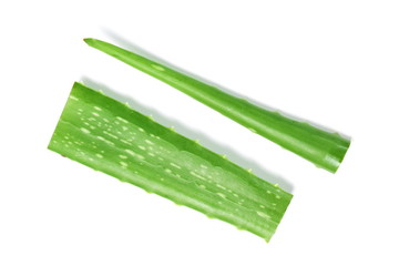 Aloe Vera on white background.