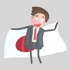 Man holding a big flag of Japan.
Isolate. Easy automatic vectorization. Easy background remove. Easy color change. Easy combine. 4000x4000 - 300DPI For custom illustration contact me.