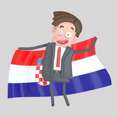 Man holding a big flag of Croatia.
Isolate. Easy automatic vectorization. Easy background remove. Easy color change. Easy combine. 4000x4000 - 300DPI For custom illustration contact me.