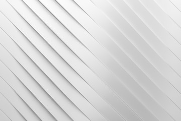 Obraz premium Abstract simple curve creative design. Smooth white Shapes minimal concept background. 3d Rendering