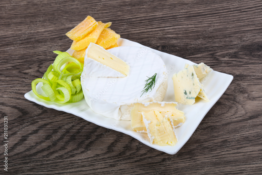 Wall mural cheese platter