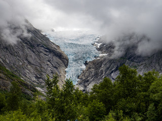 glacier in a Norwegian fjord