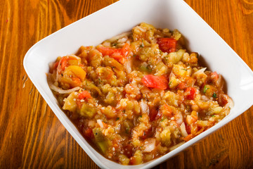 Adjapsandali - caucasian vegetable grill mix