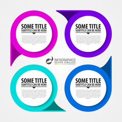 Infographic design template. Creative concept with 4 steps
