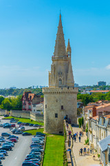 Seaside of La Rochelle dominated by Tour de la Lanterne, France