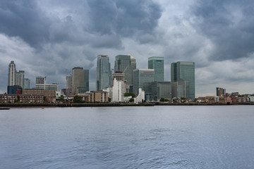 Fototapeta premium Office buildings in Canary Wharf in London