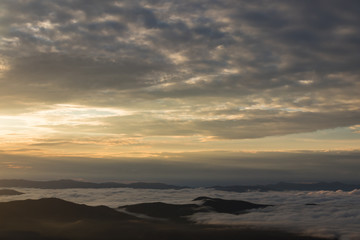 Sunrise over the Great Smoky Mountains National Park