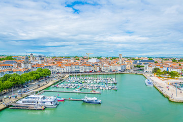 View of the old port of La Rochelle, France