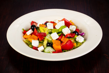 Greek salad with feta