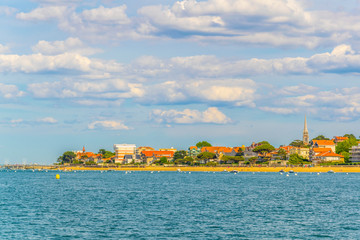 Coastline of Arcachon bay in France