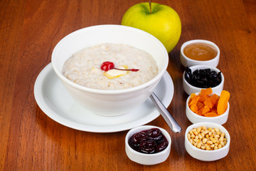 Delicious oatmeal porridge