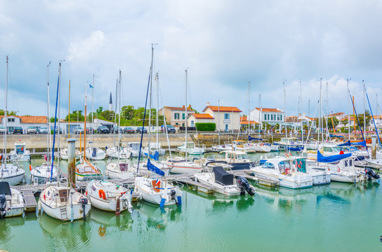 View of port at Ars en Re in France