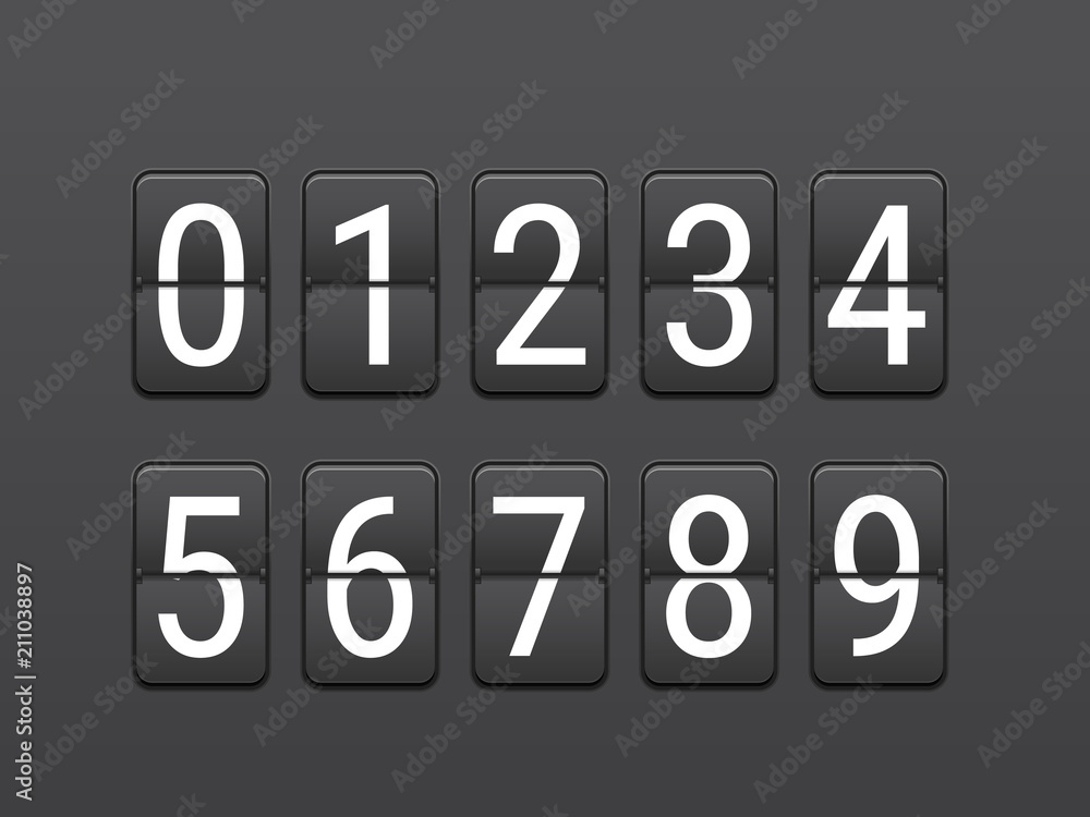 Poster digital scoreboard layout. infographic vector template
