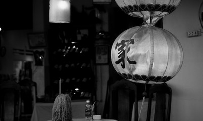 Chinese lantern in a Hoi An shopfront 