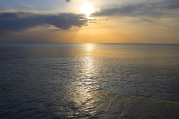 Beautiful colorful sunset or sunrise.