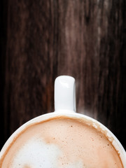 Coffee cup, A cup of hot latte coffee