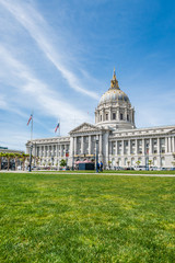 Fototapeta na wymiar City Hall of San Francisco, California, USA