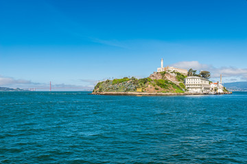 Alcatraz Island in San Francisco, California, USA.