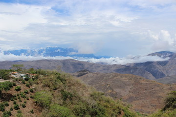 View over the andes, colombia