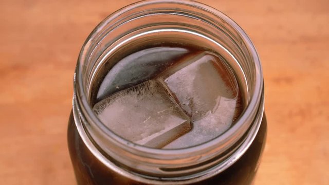 Slamming down a glass of Cold Brew Coffee