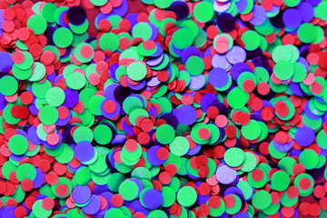 festive background of confetti