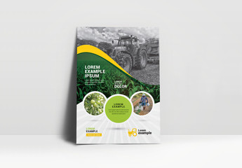 Green and Yellow Business Flyer Layout