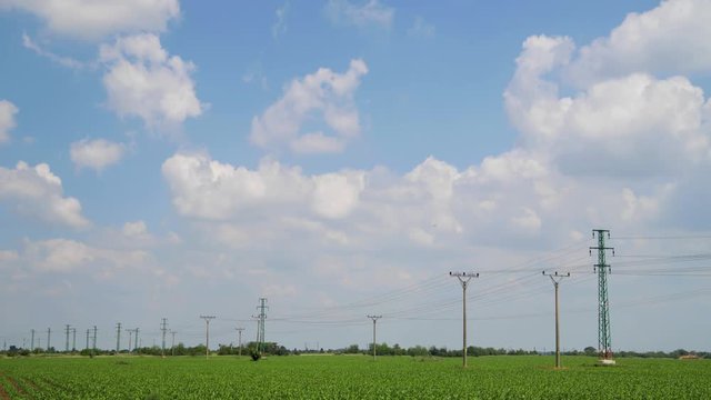 Thermal fluffy clouds timelapse