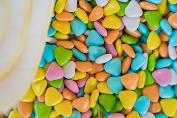 Sweet colored candies