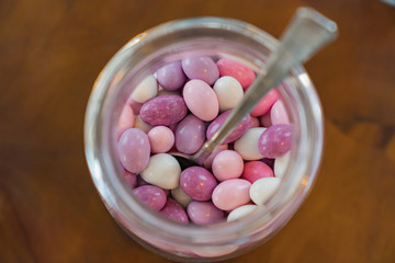 Sweet colored candies