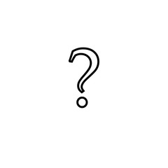 Question mark sign icon, vector illustration. Flat design style