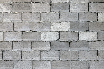 Grey brick wall (cinder block), texture