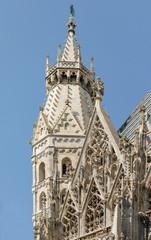 Fototapeta na wymiar St. Stephen's Cathedral (Stephansdom) in Vienna