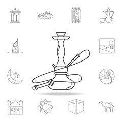 hookah icon. Detailed set of Arab culture icons. Premium graphic design. One of the collection icons for websites, web design, mobile app