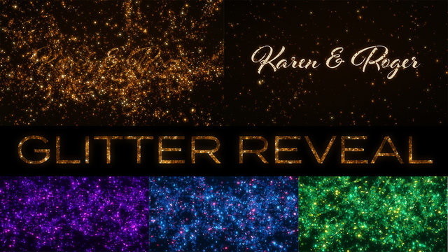 Glitter Reveal Title