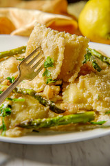 Cheese Ravioli Lemon Sauce