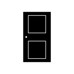 Door icon in style fashionable flat, isolated on white background. An open door symbol for your website design, logo, application, user interface. Vector illustration