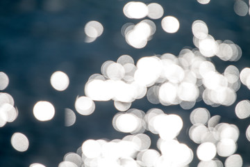 Abstract Blue water - refocused - Bokeh effect