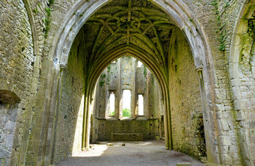Plakat Hore Abbey, ruined Cistercian monastery near the Rock of Cashel, Ireland