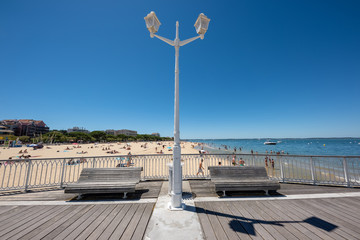 Arcachon (Bassin d'Arcachon, France), la jetée