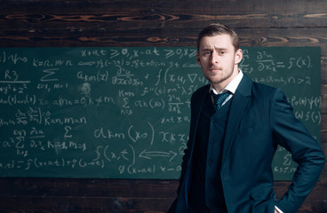 Talented mathematician. Teacher smart student intrested math physics exact sciences. Man formal...