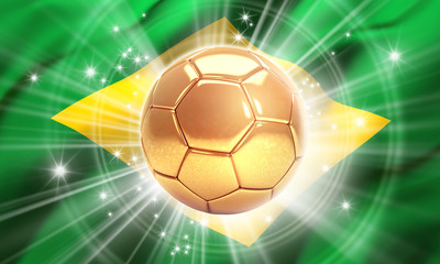 Fototapeta premium Brazil champion of the world