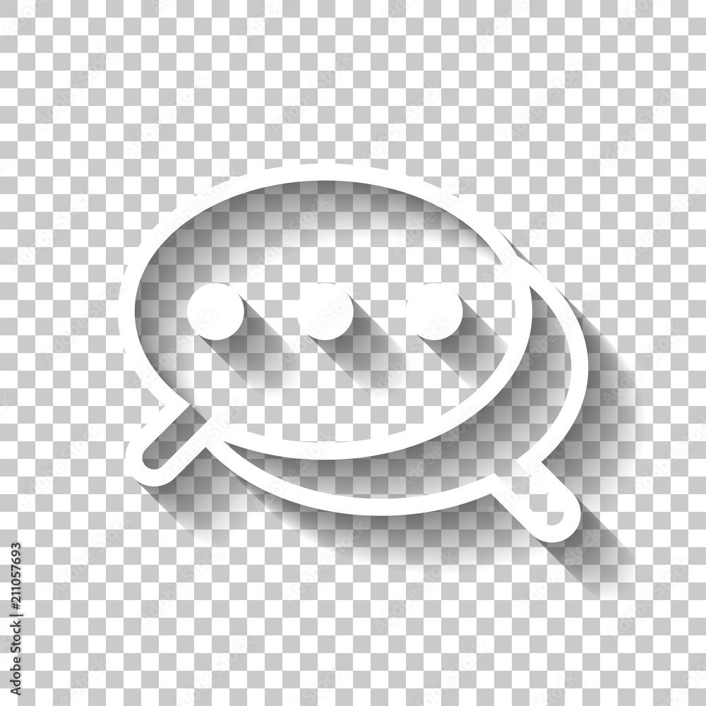 Poster simple chat. couple of text clouds. linear icon with thin outlin