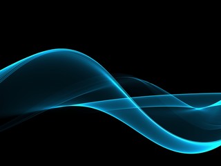      Abstract Soft Color Blue Wave Background 