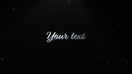 Metallic Text Reveal