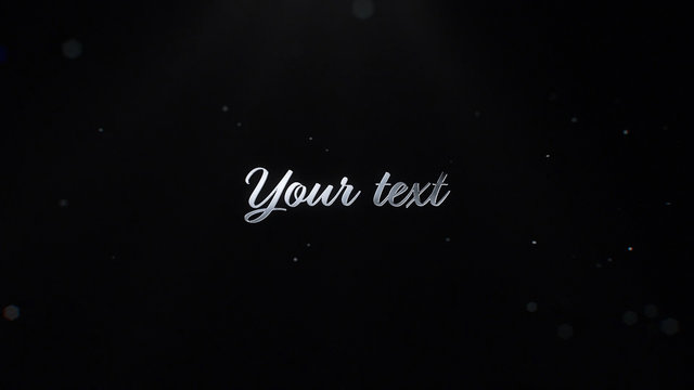 Metallic Text Reveal