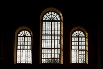 Arched Windows in the old Church Church