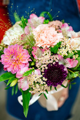 nice bouquet in the hands