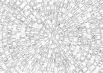 Fond abstrait graphique noir et blanc.